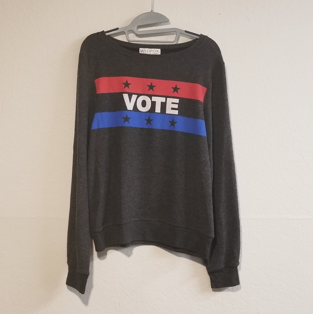 NWT Wildfox Vote Sweatshirt Size Small